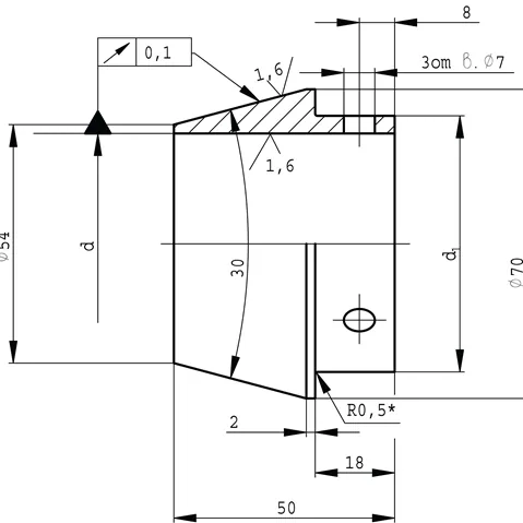 diagramme d'usinage cnc