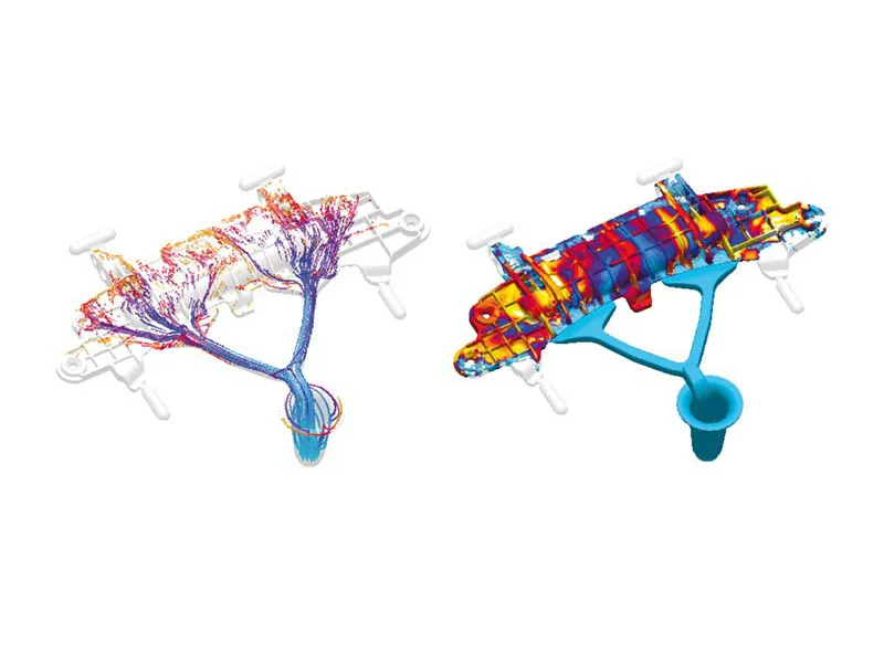 Mold flow CAE (fluid simulation technology) casting applications